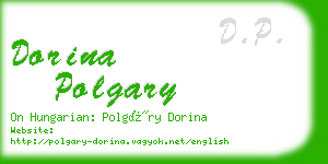 dorina polgary business card